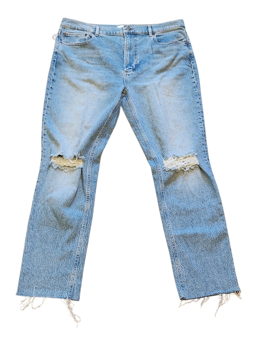 NWT Boyish The Zachary High Rise Skinny Jeans Weekend Wash Busted Knee Denim 31